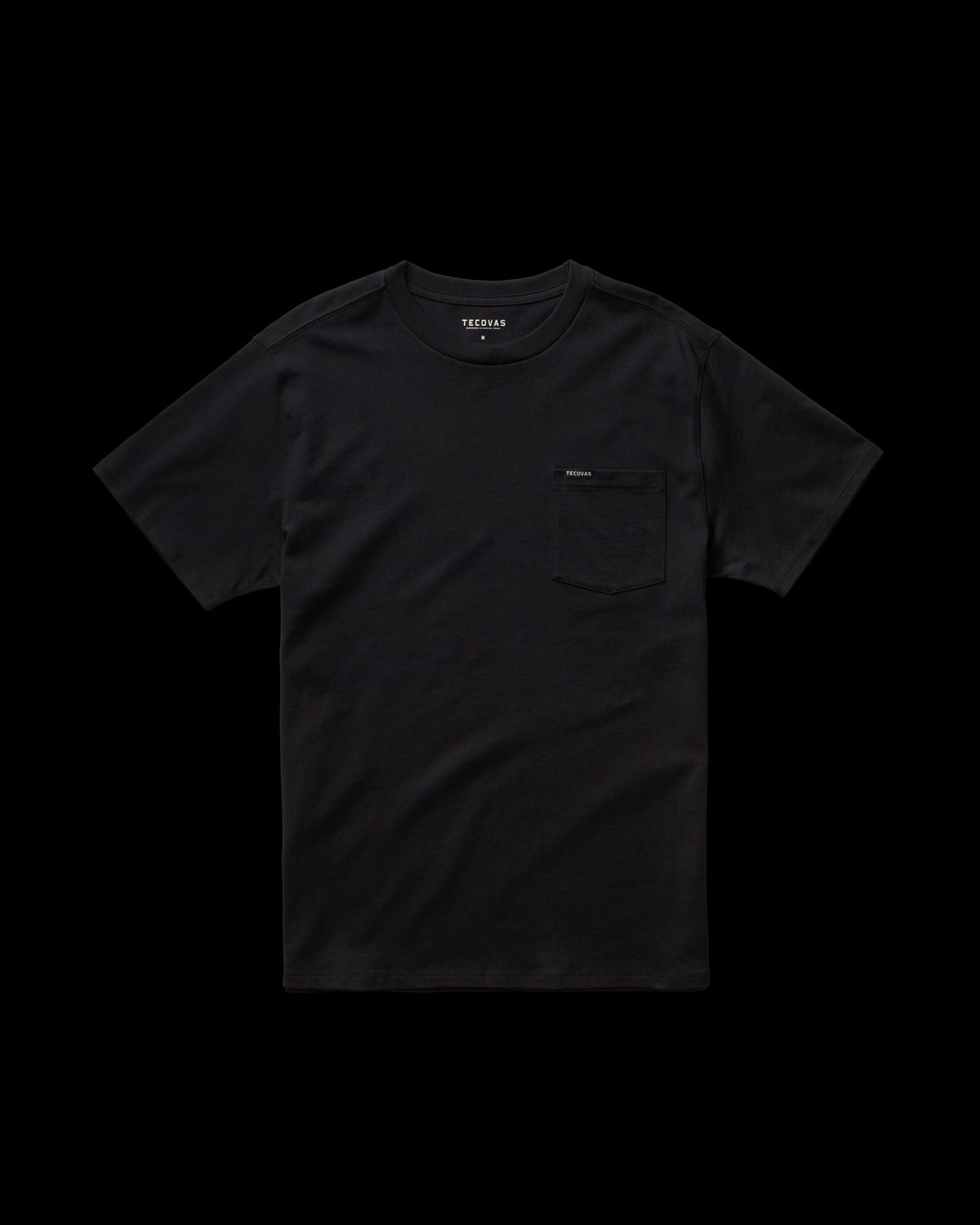 Closeup detail view of Standard Issue Pocket Tee - Black