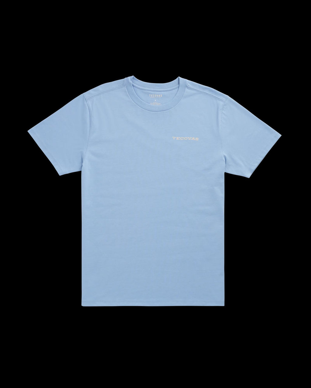 Front view of Men's Roadrunner T-Shirt - Chambray/Bone on plain background