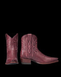Pair view of The Lynn - Wine Cowhide on plain background
