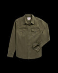 Men's Denim Pearl Snap - Dark Olive