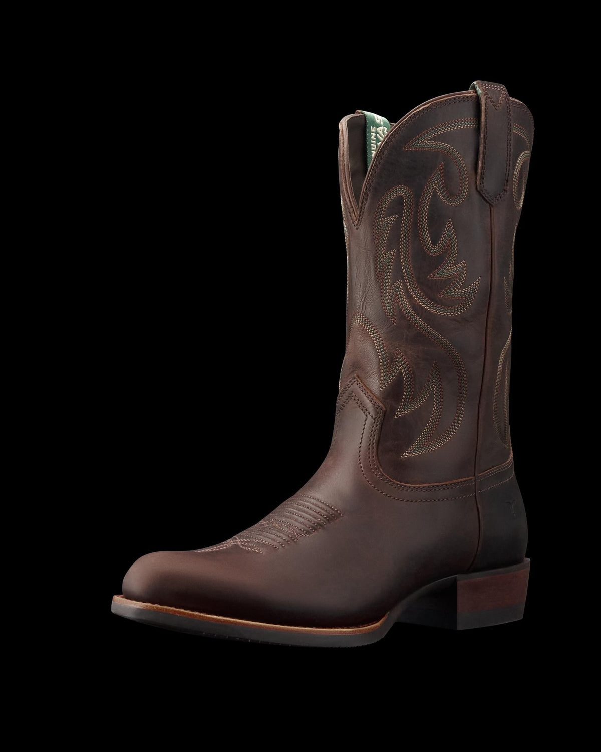 Quarterfront view of The Buck - Molasses Cowhide on plain background