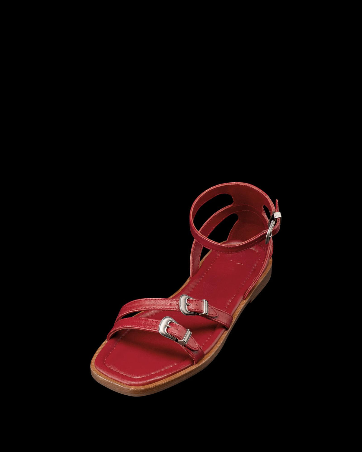 Quarterfront view of The Blakely - Cherry on plain background