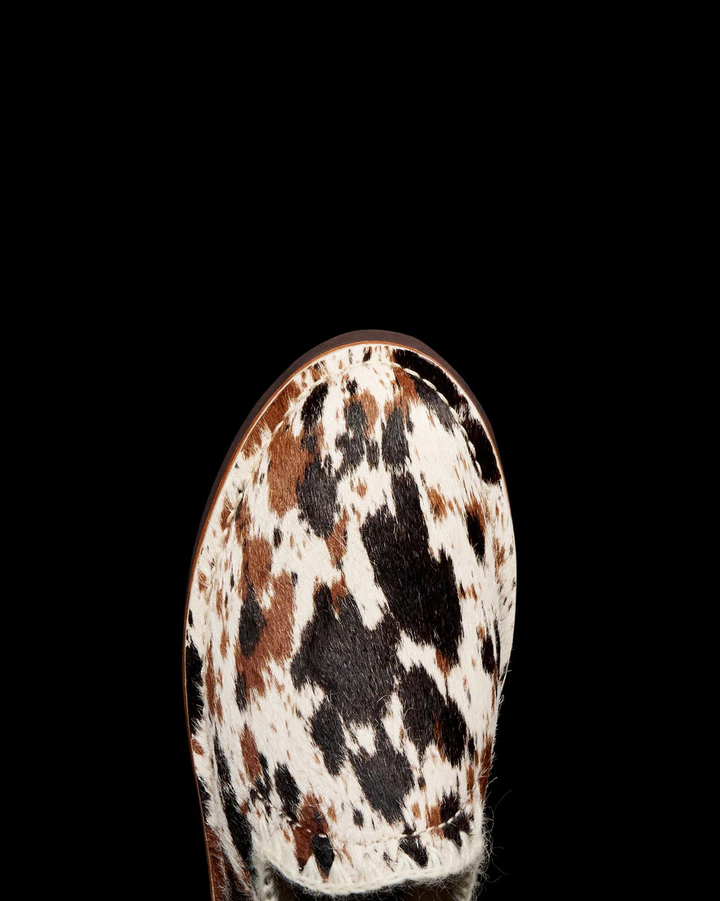 Toe view of The Olivia - Hair On Hide on plain background