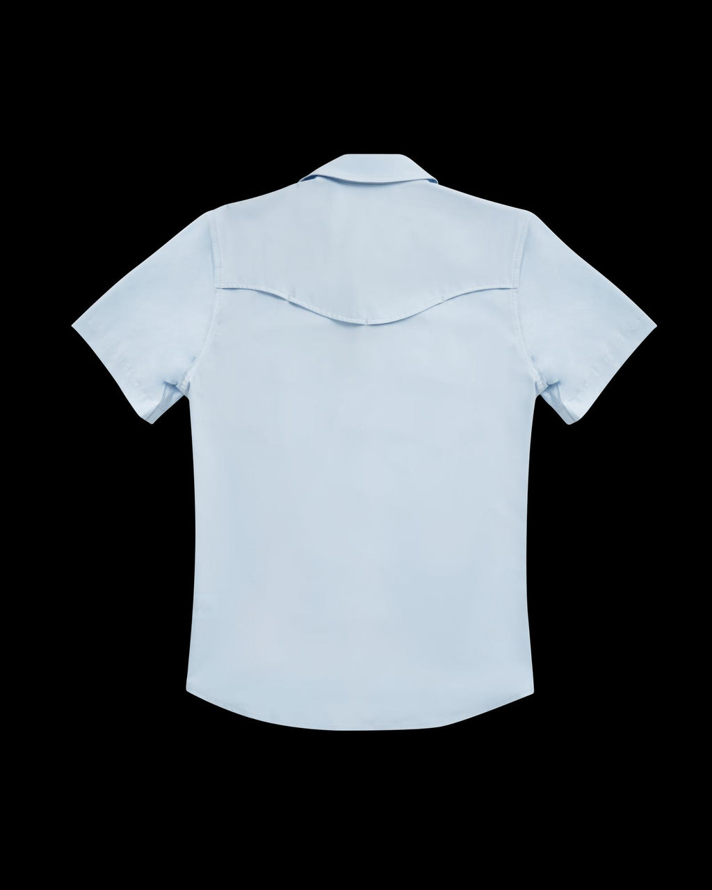 Closeup detail view of Men's Performance Western Pearl Snap SS - Sky