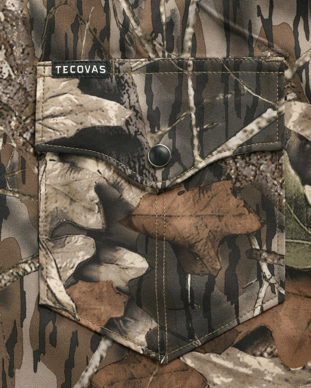 Closeup view of Men's Tecovas x Mossy Oak Performance Western - Original Break-Up