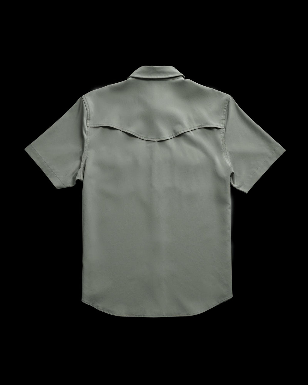 Closeup detail view of Men's Performance Western Pearl Snap SS - Cactus