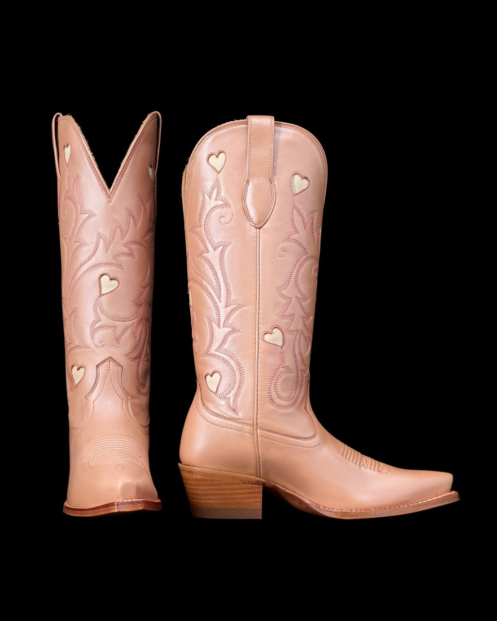 Pair view of The Annie Hearts - Rose Gold Goat on plain background